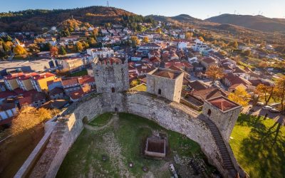 Castle,Of,Montalegre,,At,Sunset,,Portugal